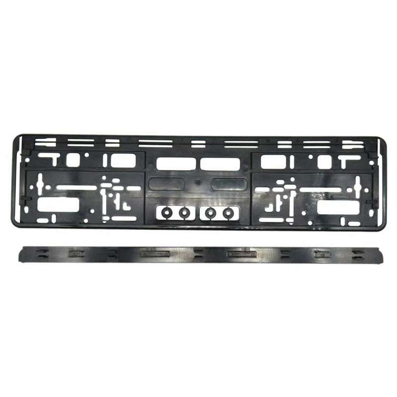 European Standard Single-strip Plastic License Plate Frame, Specification: Carbon Pattern