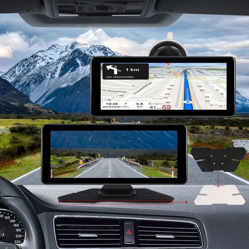 6.86 Inch 4KDVR Smart Screen Player, Specification: Standard+64G Memory Card