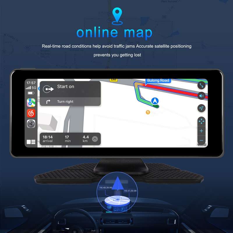 6.86 Inch 4KDVR Smart Screen Player, Specification: Standard+64G Memory Card