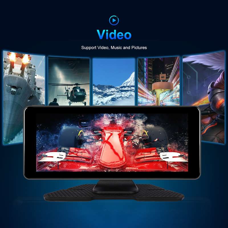 6.86 Inch 4KDVR Smart Screen Player, Specification: Standard+64G Memory Card