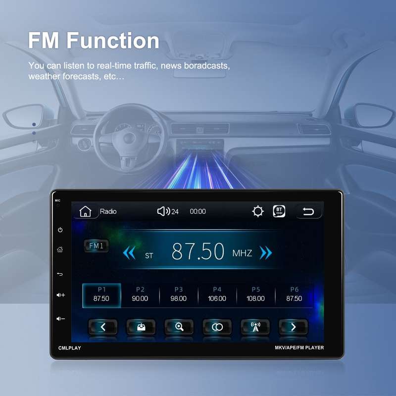 9 Inch Disassembly Screen MP5 Player Android Wireless CarPlay Reversing Image Integrated Machine(Sta