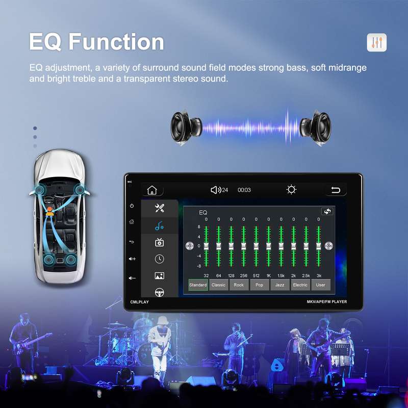 9 Inch Disassembly Screen MP5 Player Android Wireless CarPlay Reversing Image Integrated Machine(Sta