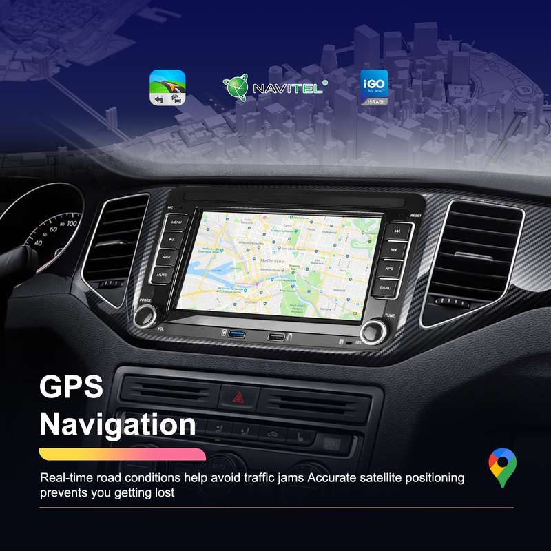 For Volkswagen/Skoda 1+32G Player Large Screen Carplay Android Navigation Reversing Camera Integrate