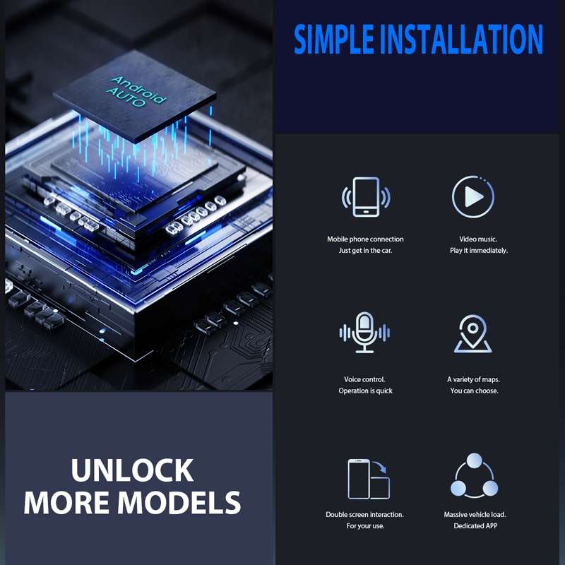 2 in 1 Car Carplay Box Wired to Wireless Bluetooth Adapter
