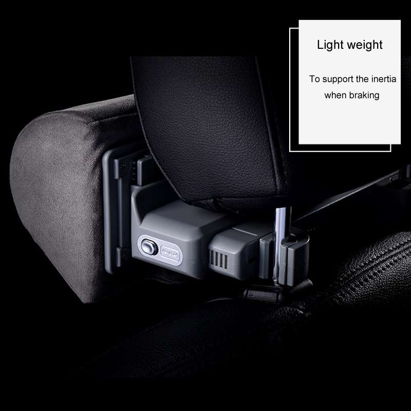 Vehicle Sleeping Pillow Passenger Rear Headrest Neck Protection Seat Side Rest Occupancy Pillow(Ligh