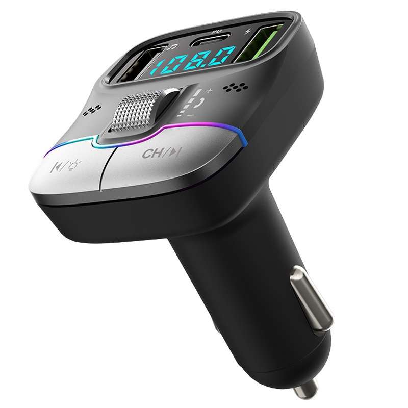 Car Bluetooth MP3 Player Fast Charging Charger(Black)