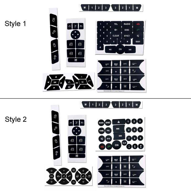 For Mercedes-Benz CLS/C218/SLK/W172/W204/GLK Air Conditioning Button Repair Sticker(Style 2)