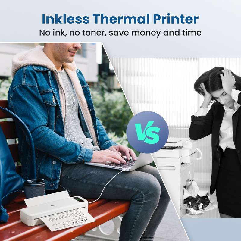 Phomemo M835 Wireless Bluetooth Thermal Printer Support Multi-Size Thermal Paper