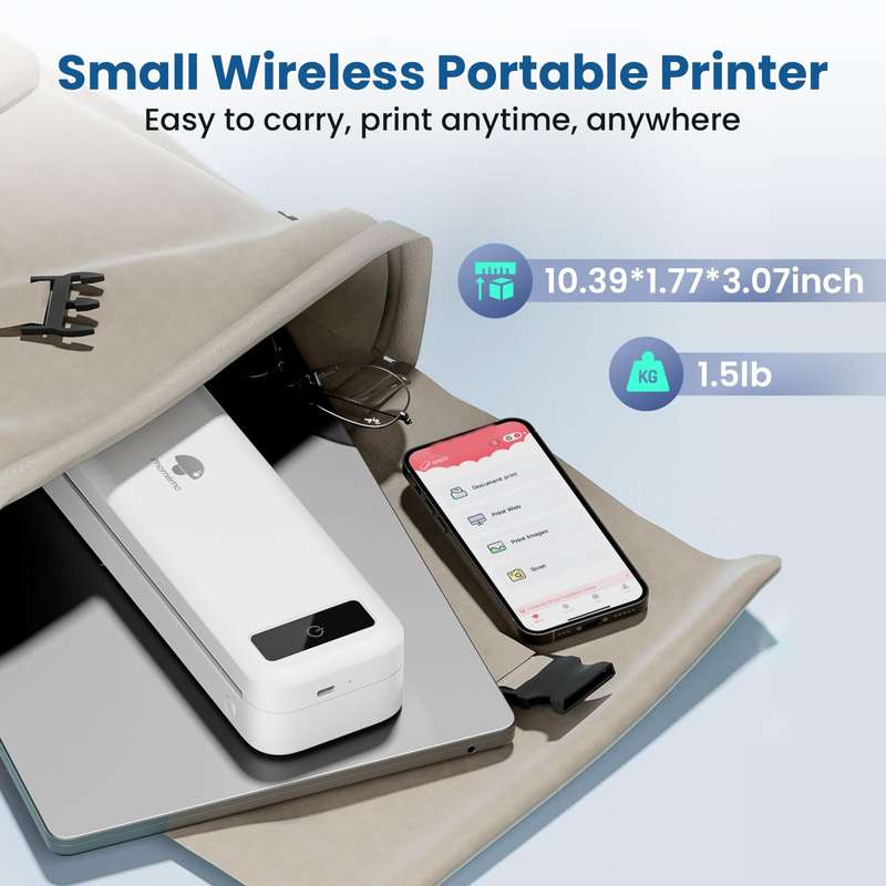 Phomemo M835 Wireless Bluetooth Thermal Printer Support Multi-Size Thermal Paper