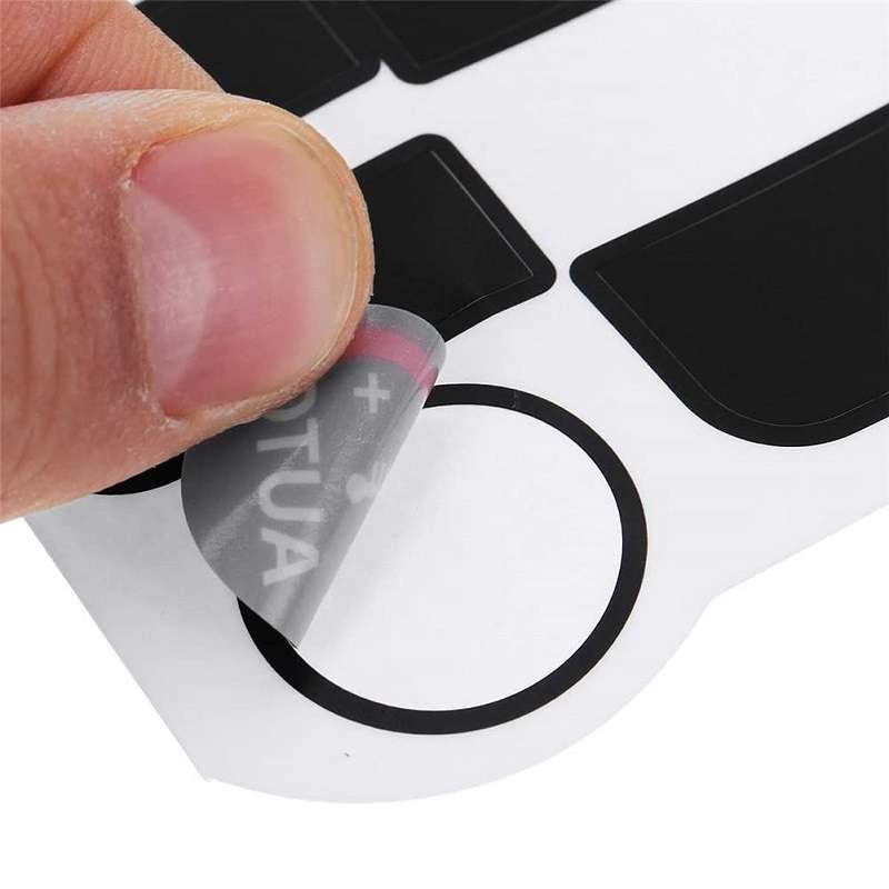 2pcs For Ford S-Max/MONDEO Car Air Conditioning Button Repair Sticker(Black)