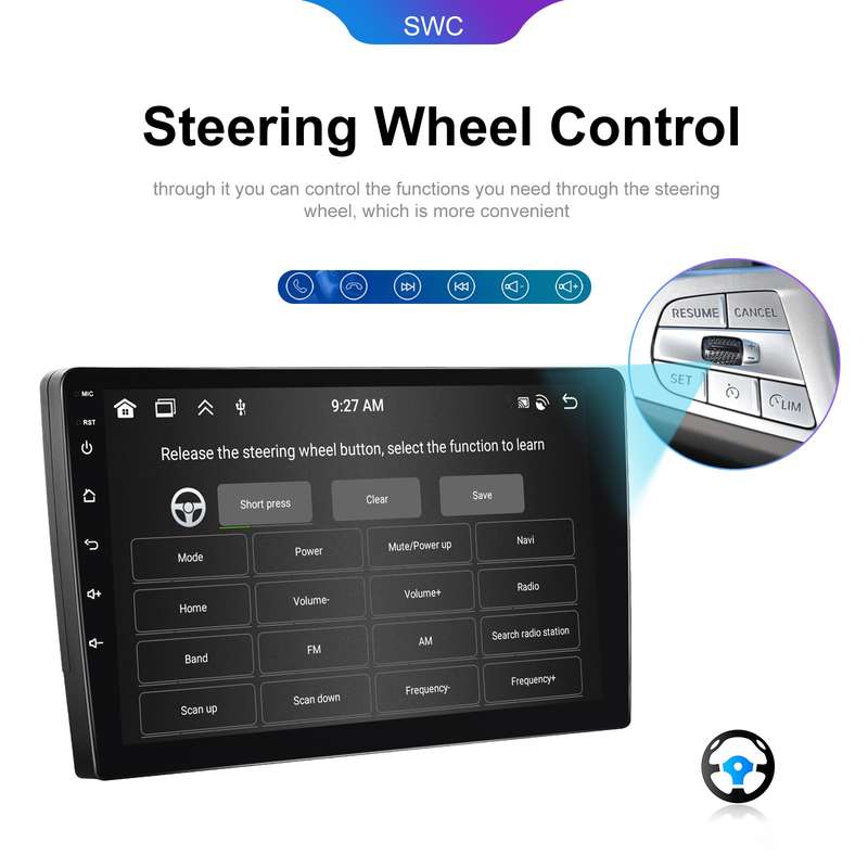 9 inch 6+128G Android Universal HD Large Screen Car Bluetooth Player Android GPS Navigation Integrat
