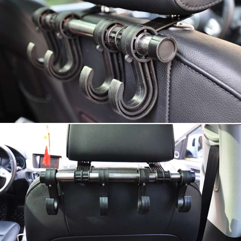 30cm Stainless Steel Extended Car Seat Back Hook Car Clothes Hanger(DM-045)