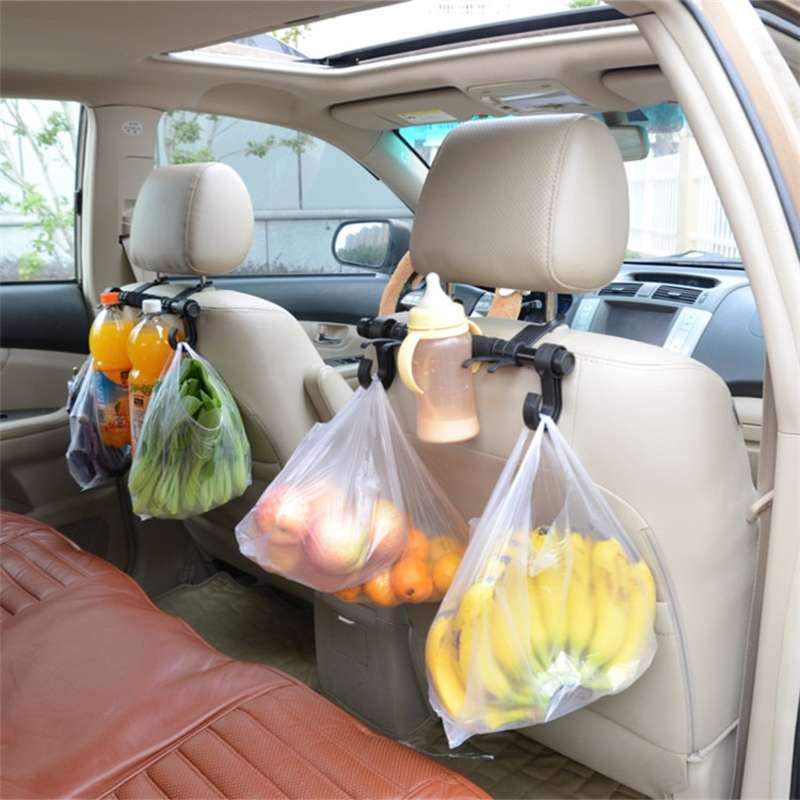 30cm Stainless Steel Extended Car Seat Back Hook Car Clothes Hanger(DM-045)