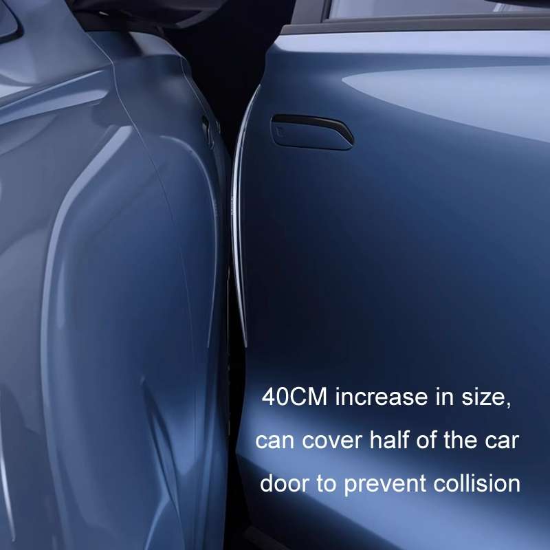 HAOCAI 40cm Car Door Anti-collision Strip Door Edge Bumper Protector, Color: 4pcs Transparent