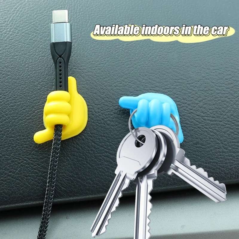 Car Front Storage Hook Desk Organization, Random Color Delivery, Size: 10pcs Small