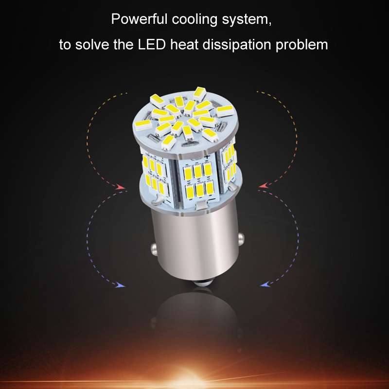 2pcs 1156-3014-5.4W LED Car Lights High Brightness Turn Signal Lights(White Light)