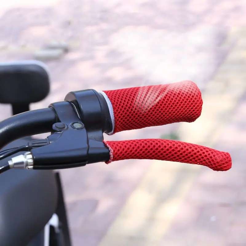 Summer Ice Silk Sweat-absorbent Breathable Electric Vehicle Grips, Color: Navy Blue
