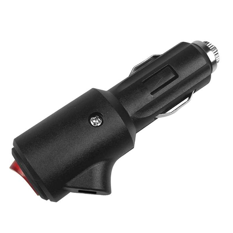 15A Car LED Indicator Light With Switch Cigarette Lighter Plug(Assembled)