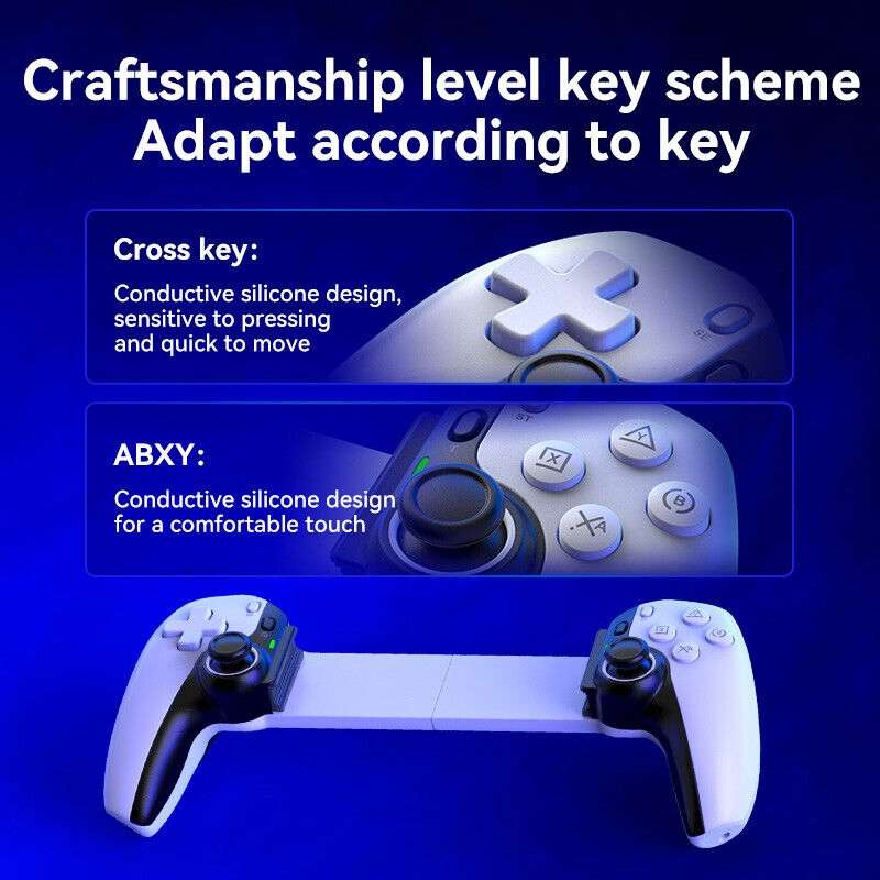 D9 Wireless Phone Stretching Game Controller For Switch / PS3 / PS4(Black)