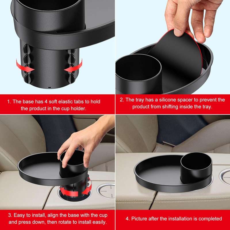 Car Drink Cup Holder Portable Hook Storage Rack(Blue)