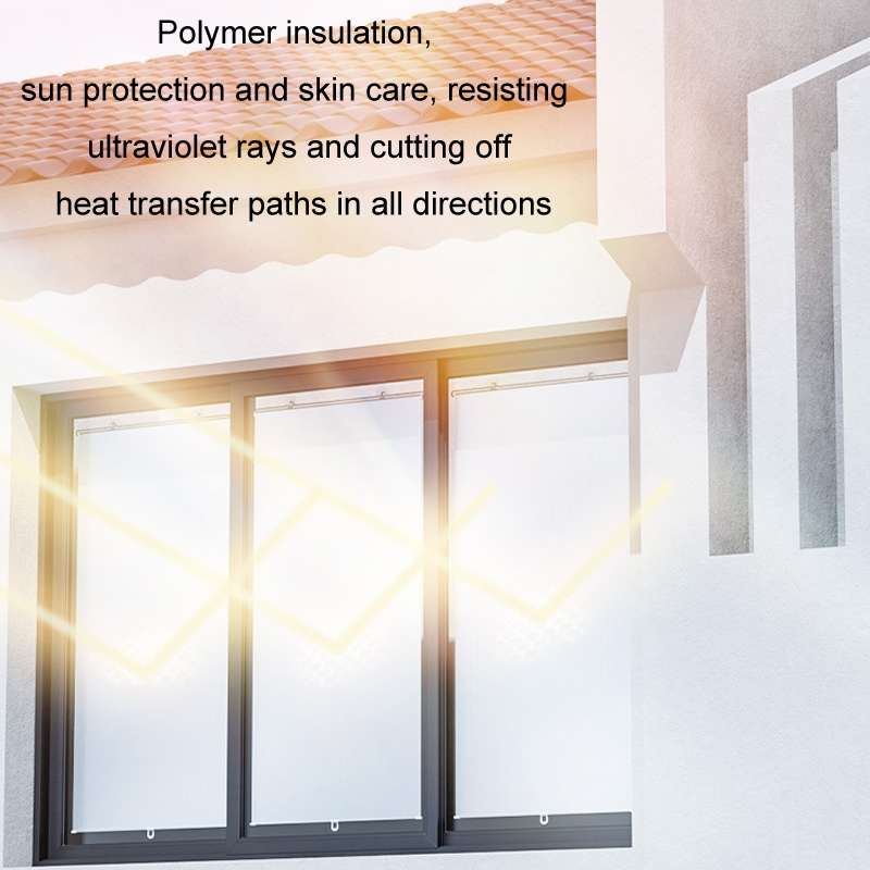 40x125cm Car Summer No-punch Retractable Titanium Silver Sunshade Curtain