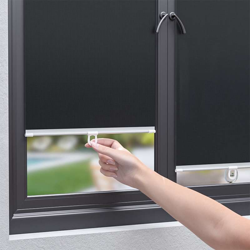 40x125cm Car Summer No-punch Retractable Titanium Silver Sunshade Curtain