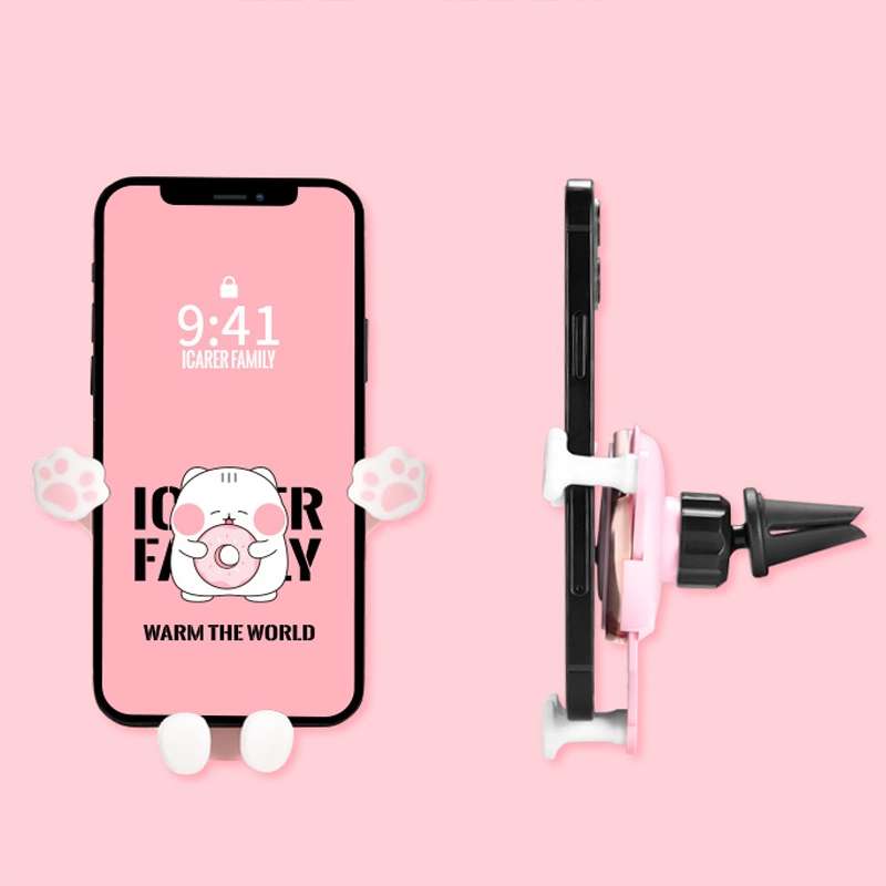 ICARER FAMILY AK-01 Car Air Outlet Cartoon Phone Holder Car Navigation Gravity Support Frame