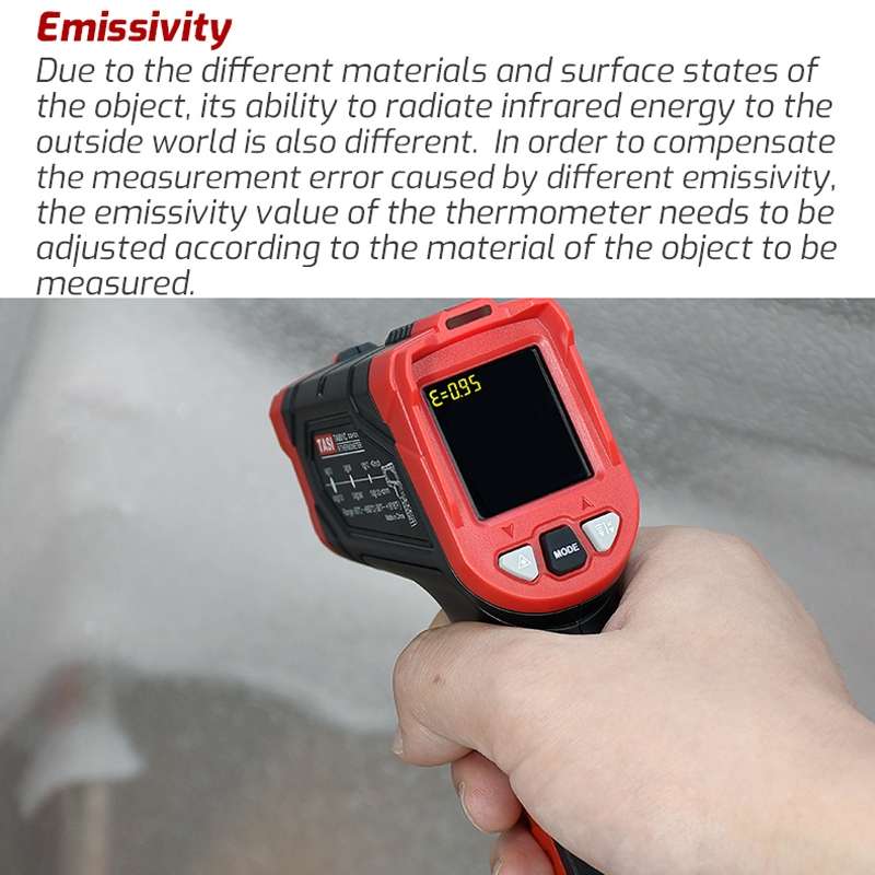 TASI TA601C -50-880 Degrees Celsius Infrared Thermometer Electronic Color Screen Thermometer
