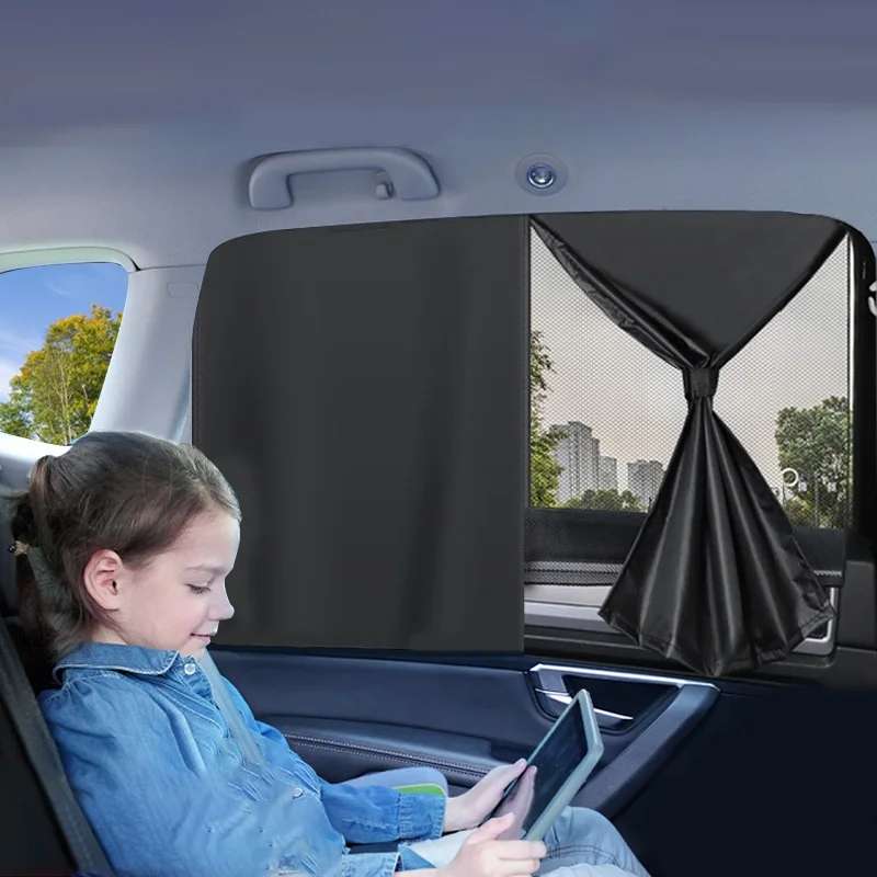 Car Magnetic Summer Sun Protection Insulating Privacy Curtain, Specification: Main Driver Arc