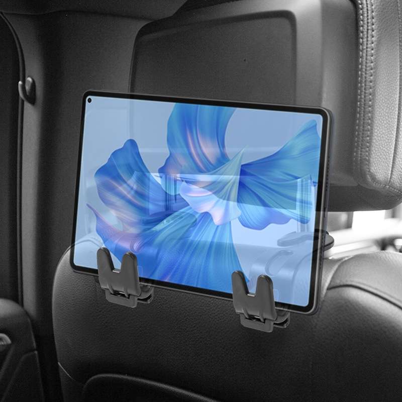 3pcs Car Foldable Hook Multifunctional Rear Seat Phone Holder(Black)