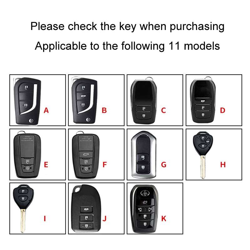 For Toyota Car Key Cover Multifunctional Keychain Anti-lost Number Plate, Style: D
