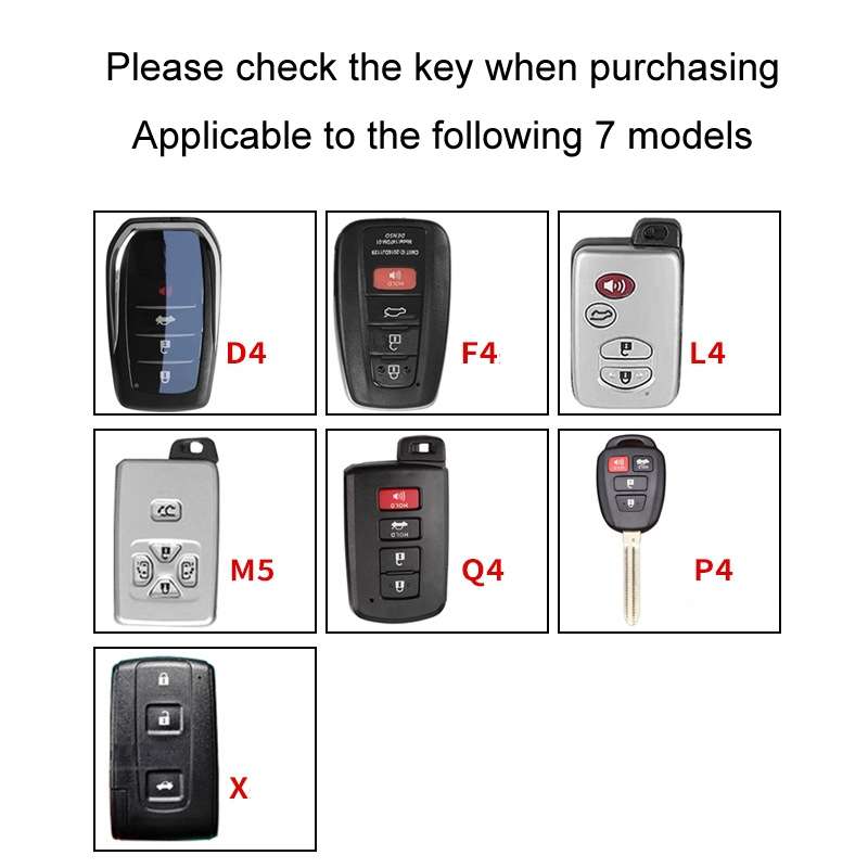 For Toyota Car Key Cover Multifunctional Keychain Anti-lost Number Plate, Style: D4