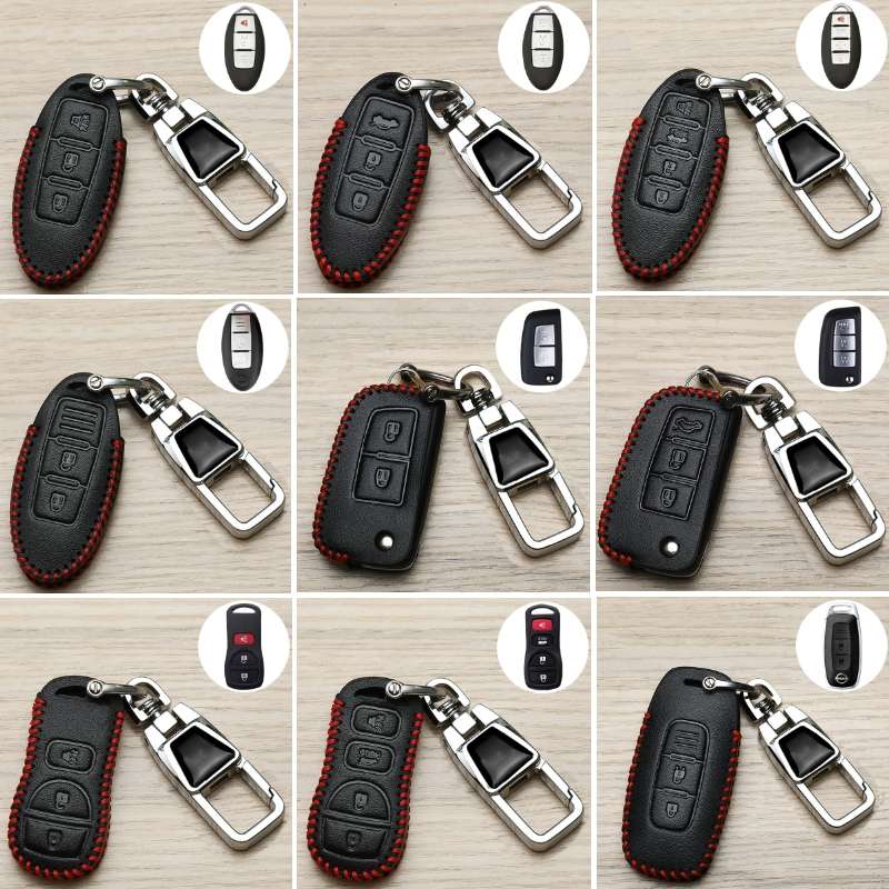For Nissan Car Key Cover Keychain Anti-lost Number Plate, Style: E