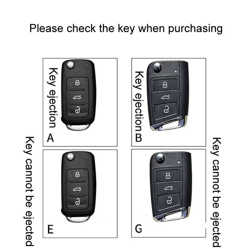 For Volkswagen Jetta Car Key Cover Multifunctional Keychain Anti-lost Number Plate(A)