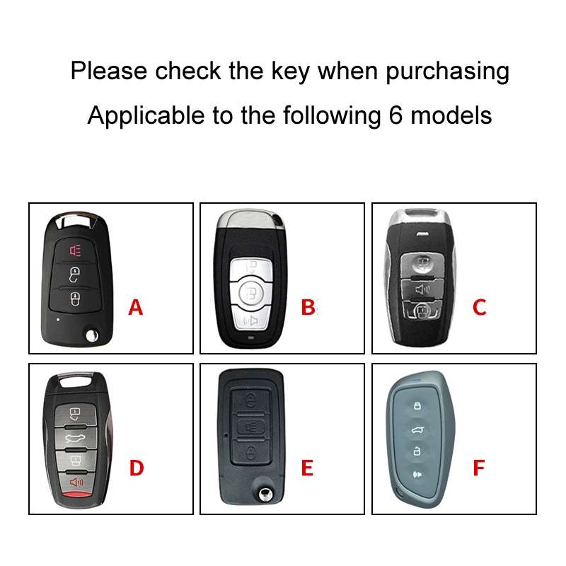 For Great Wall Haval Car Key Cover Multifunctional Keychain Anti-Lost Number Plate, Style: F