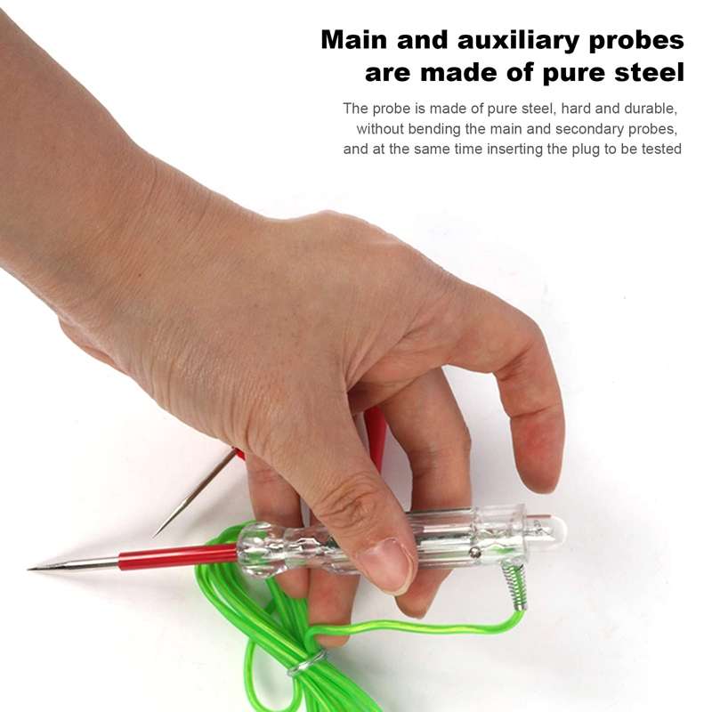 5pcs /Set Automotive Maintenance Test Pen Set Multifunctional Electricity Measuring Tester Light Too