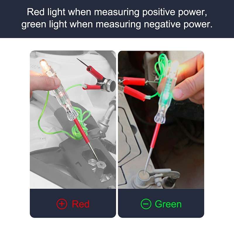 5pcs /Set Automotive Maintenance Test Pen Set Multifunctional Electricity Measuring Tester Light Too