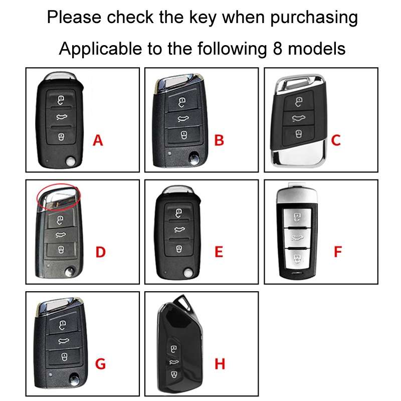 For Volkswagen Key Cover Multifunctional Keychain Anti-lost Number Plate, Style: B