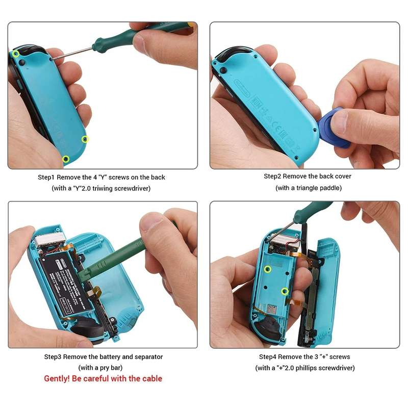 21 In 1 Kit For Nintendo Switch Joycon Joystick Thumb Stick Repair Tool