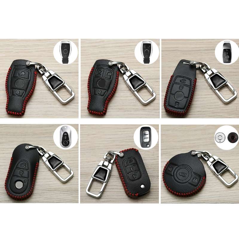 For Mercedes-Benz Car Key Cover Multifunctional Keychain Anti-lost Number Plate, Style: C