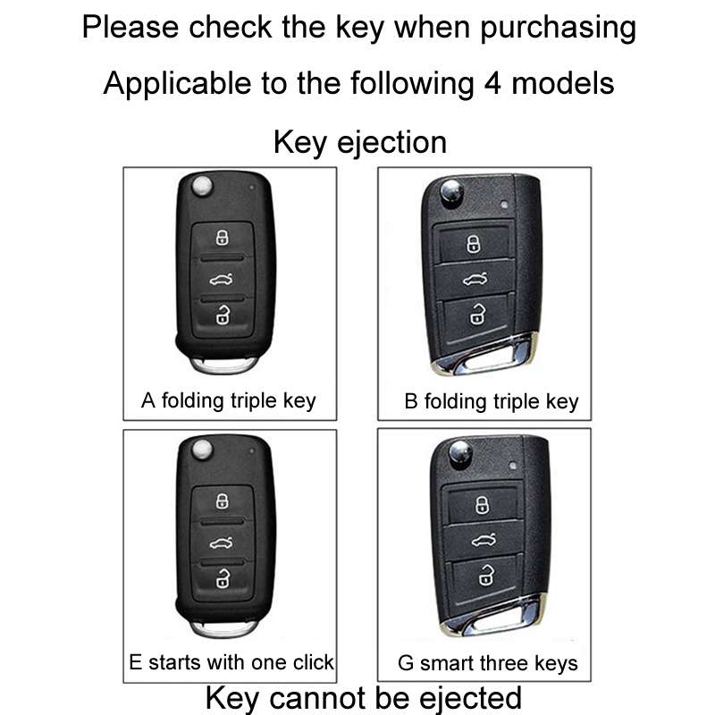 For Skoda Car Key Cover Multifunctional Keychain Anti-lost Number Plate(A)