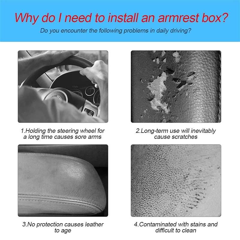 Car Armrest Box Booster Pad Widened Interior Tissue Box, Color: Black