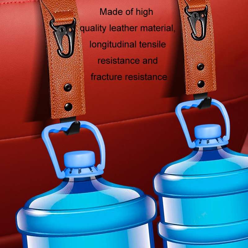 Car Seat Back Multifunctional Storage Metal Hook(Beige)
