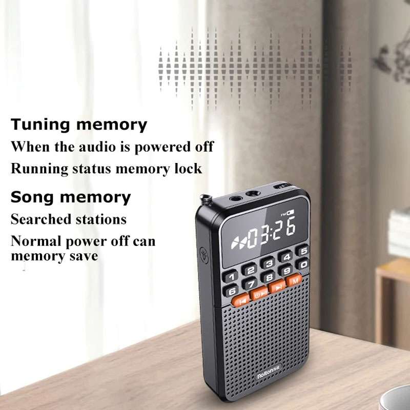 Rolton T1 Portable Radio Receiver Old People Singing Opera Player Mini Stereo Walkman