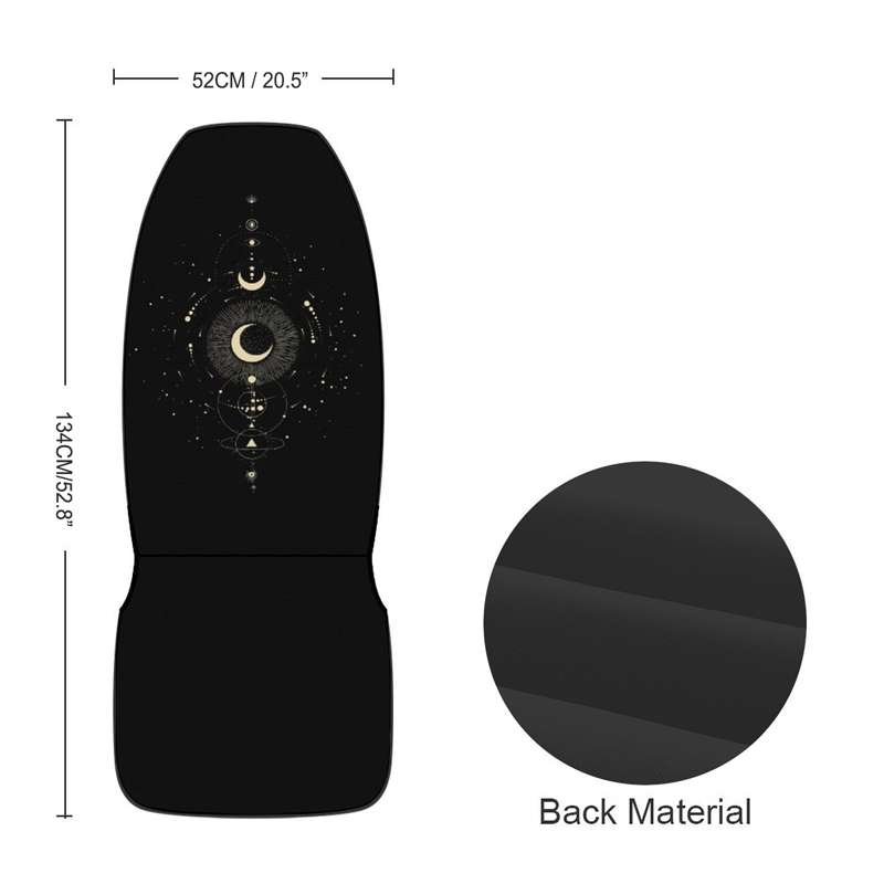 Car Universal Printed Seat Protector Automobile Decoration Supplies, Style: Gold Moon