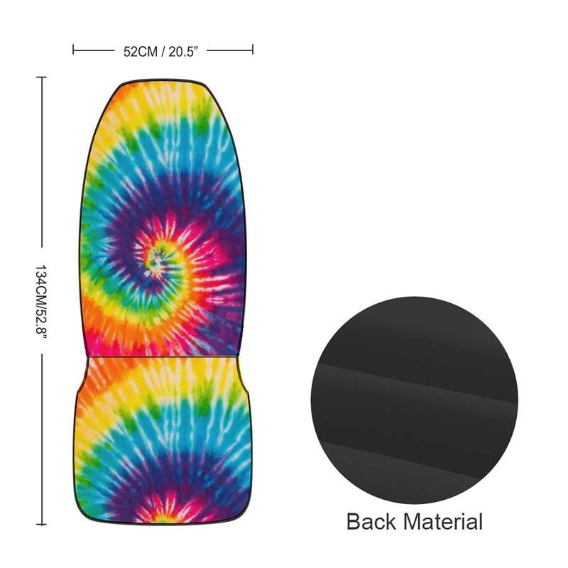 Car Universal Printed Seat Protector Automobile Decoration Supplies, Style: Coloful Swirls