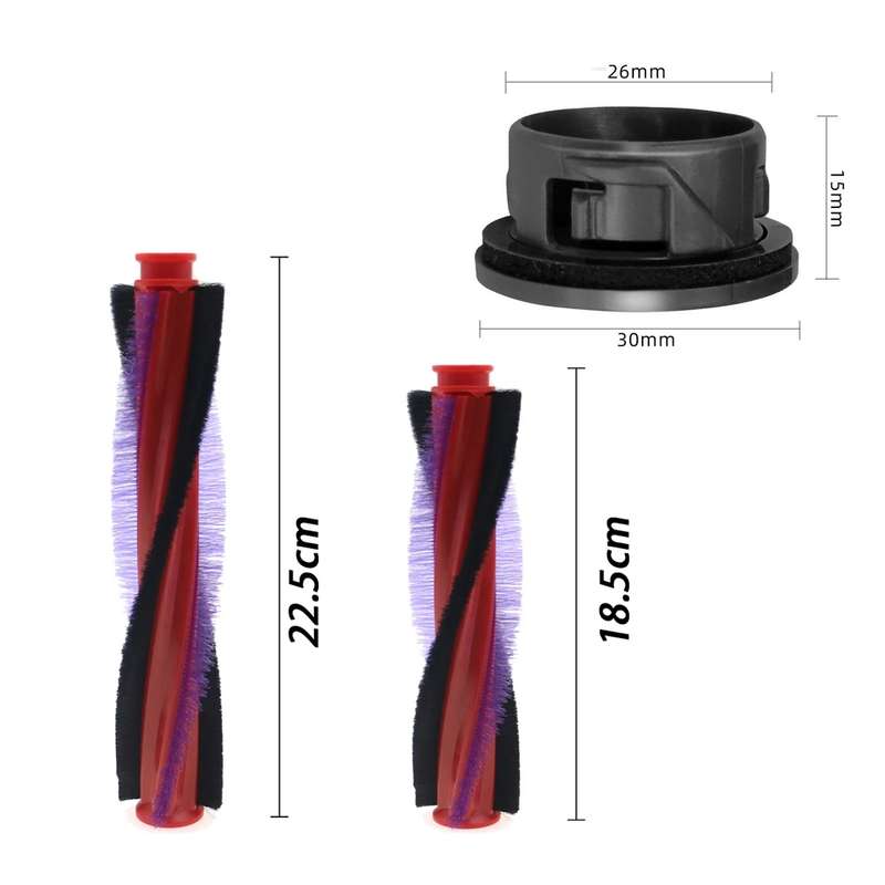 For Dyson V6 DC59 DC62 SV03 Vacuum Cleaner Brush Head Roller Bar, Spec: 185mm