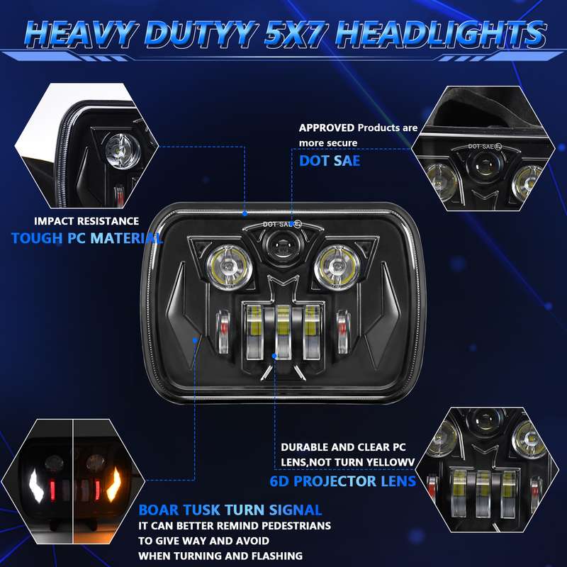 7-Inch Mechanic Car Modified Headlights For Wrangler(R16)