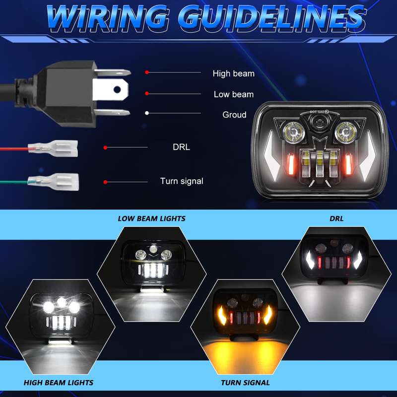 7-Inch Mechanic Car Modified Headlights For Wrangler(R16)