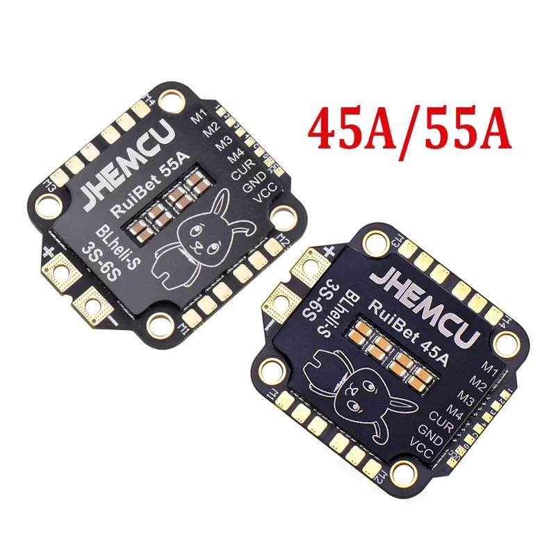 JHEMCU RuiBet 45A 4 In 1 Brushless ESC 3-6S 30.5X30.5 M4 BLHELI_S Dshot600 ESC for RC FPV